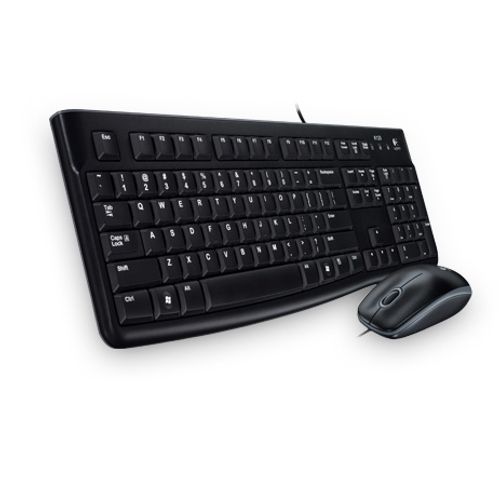 Logitech MK120 Žičana Tipkovnica i Miš, Crna slika 2