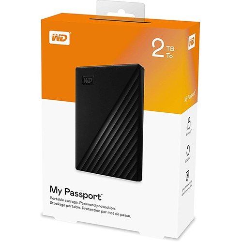 Western Digital WDBYVG0020BBK-WESN WD My Passport 2TB, USB3.2 Gen 1 (5Gbps),Black [External HDD] slika 2