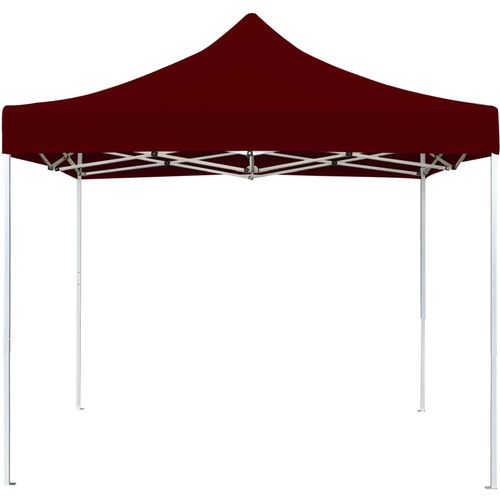 Profesionalni sklopivi šator za zabave 3 x 3 m crvena boja vina slika 9
