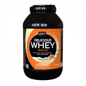 QNT Delicious Whey Protein, Cookies &amp; creme, 908g