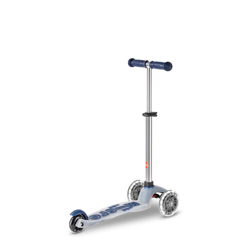 Micro Romobil Mini Deluxe Flux LED, Navy slika 2