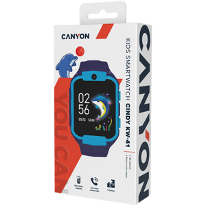 Pametni sat Canyon Cindy KW-41, 1.69" IPS, Nano SIM card, GSM, LTE, plavi - korišten uređaj, radi samo na Tomato SIM karticu