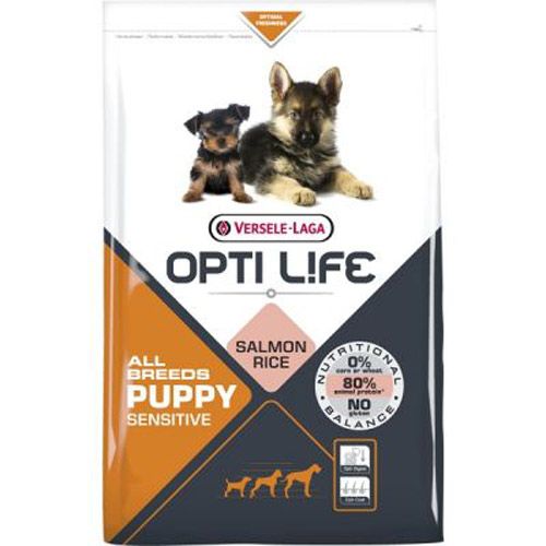 Opti Life Puppy Sensitive Losos i Pirinač 2.5 kg slika 1