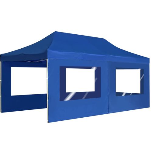 Profesionalni sklopivi šator za zabave 6 x 3 m plavi slika 28