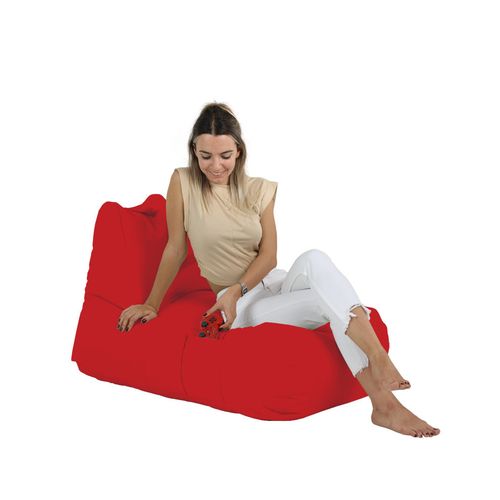 Atelier Del Sofa Vreća za sjedenje, Trendy Comfort Bed Pouf - Red slika 6