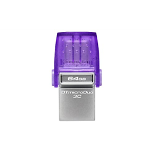 Kingston DTDUO3CG3/64GB 64GB USB Flash Drive, 2-in-1 USB 3.2 Gen.1 Type-C & Type-A, DataTraveler microDuo 3C, Read up to  200MB/s slika 1