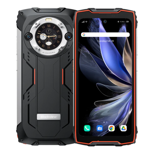 Blackview Smartphone Rugged Phone BV9300 Pro 12GB+256GB with Built-in 100LM Flashlight, Orange slika 1