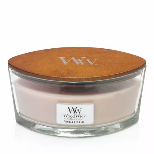 WOODWICK CLASSIC ELIPSE, svijeća mirisna Vanila & sea salt  slika 1