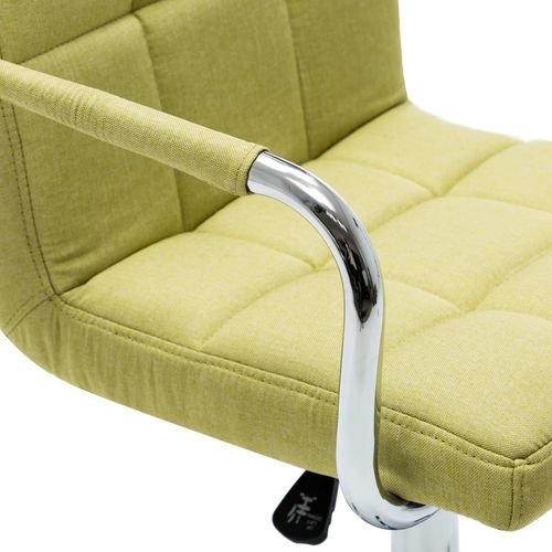 Okretne blagovaonske stolice od tkanine 6 kom zelene slika 8