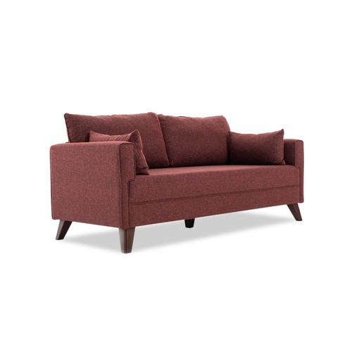 Atelier Del Sofa Bella Sofa Bed - Claret Red Claret Red 3-Seat Sofa-Bed slika 9