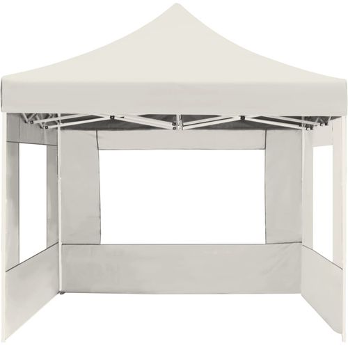 Profesionalni sklopivi šator za zabave 4,5 x 3 m krem slika 15