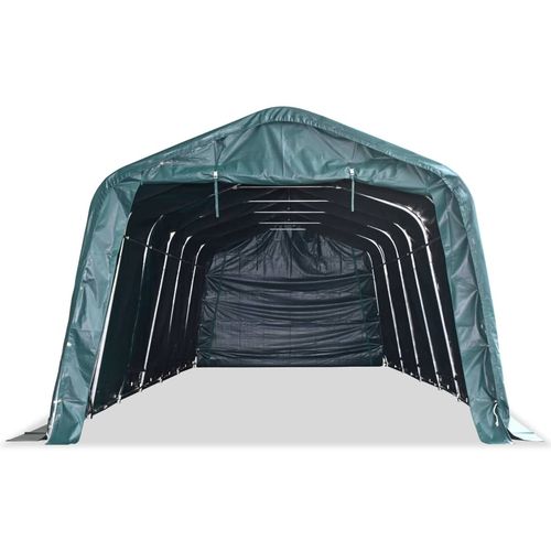 Uklonjivi šator za stoku PVC 550 g/m² 3,3 x 9,6 m tamnozeleni slika 33