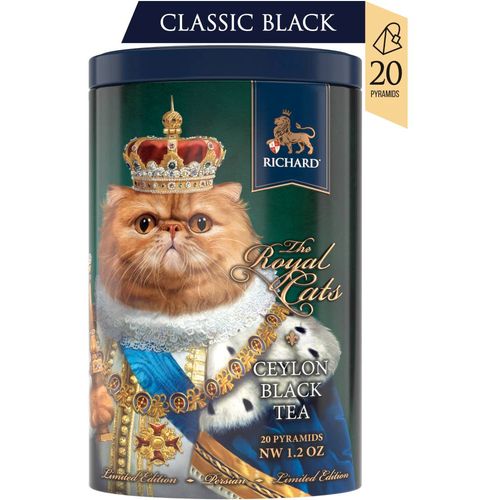 RICHARD Tea Royal Cats, Persian - Fini cejlonski crni čaj pakovanje od 20 piramida 11469 slika 1