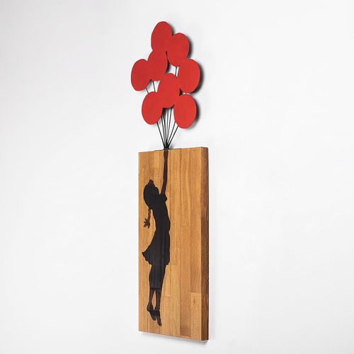 Banksy - 17 Walnut
Black Decorative Wooden Wall Accessory slika 6