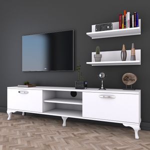 A4 - 181 White TV Unit