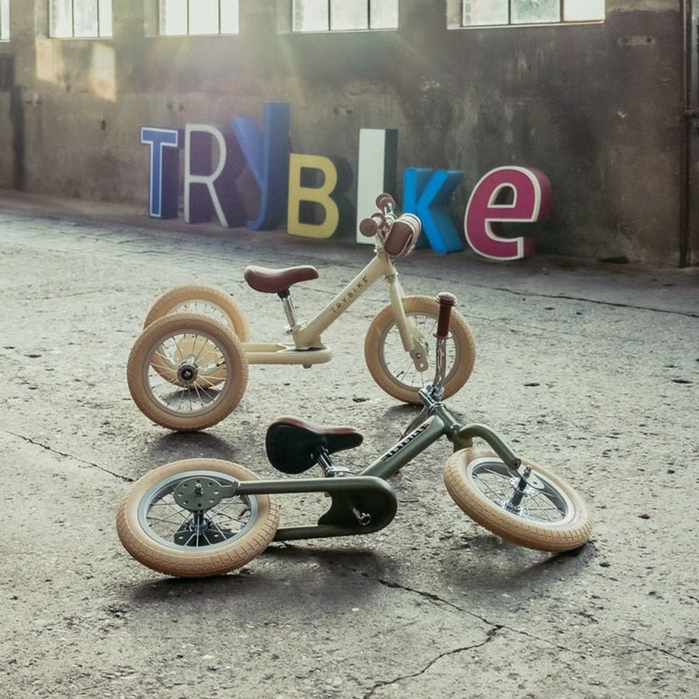 TRYBIKE Balans bicikl 2u1 Steel, Vintage Cream Matt slika 6