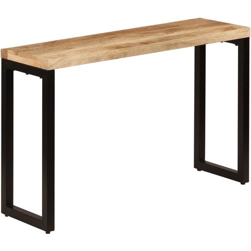 Konzolni stol 120 x 35 x 76 cm od masivnog drva manga i čelika slika 34