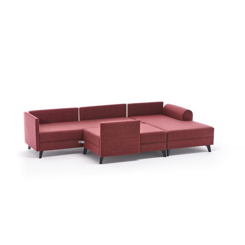 Belen - Claret Red Claret Red Corner Sofa-Bed slika 7