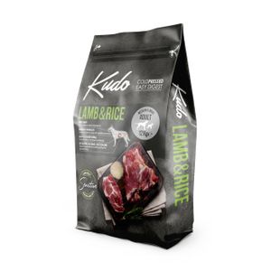 KUDO LG Lamb&Rice, potpuna suha, hladno prešana, hrana za odrasle pse srednjih i velikih pasmina, 12 kg