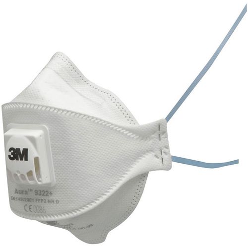 Zaštitne maske 3M Aura FFP2 9322 s ventilom - 5 kom slika 1