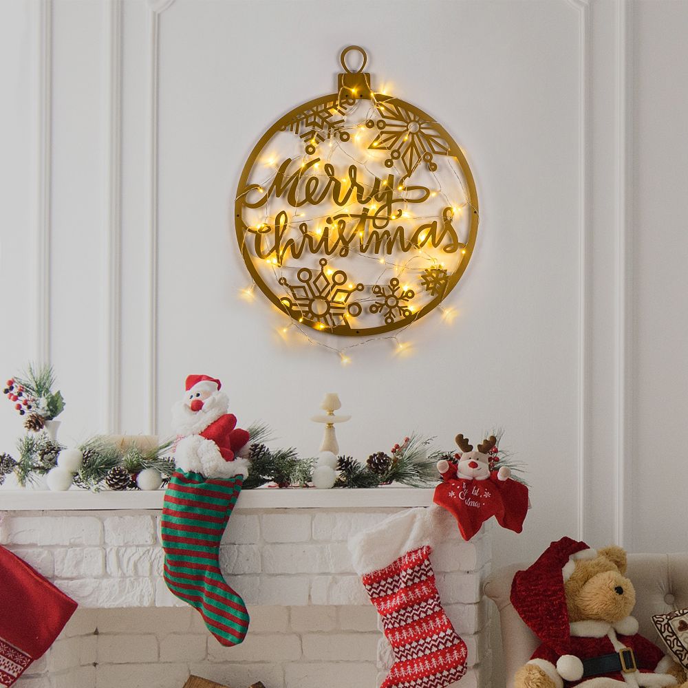 XMASGOLD - 030 Zlatni Dekorativni Metalni Zidni Ukras slika 2