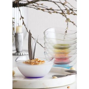 LV-VIR261 PT068FC Multicolor Glass Bowl Set (6 Pieces)