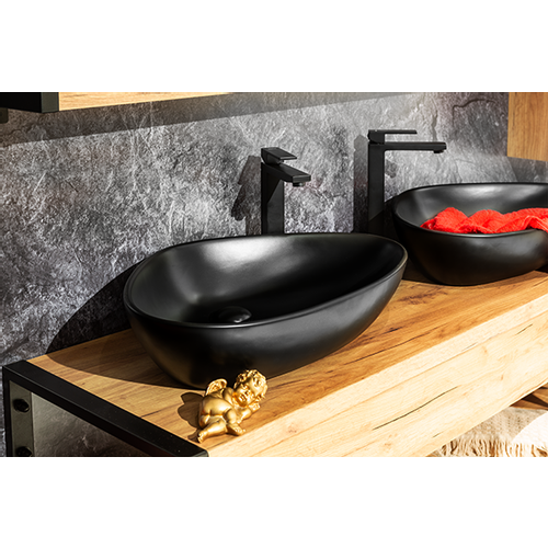 Ceramica lux   Umivaonik Lux Art CL851 59x39x13,5 matt black 300321 slika 3