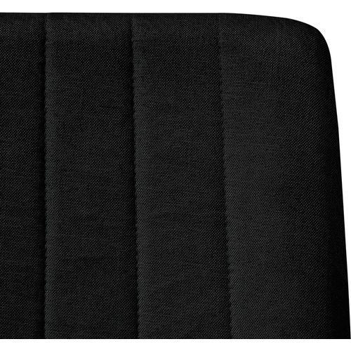 Blagovaonske stolice od tkanine 6 kom crne slika 35