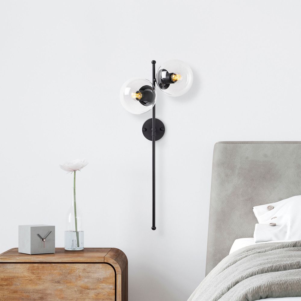Zidna lampa Fazli - 10415 u crnoj boji slika 1