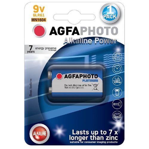 Agfa baterija alkalna 9V 6LR61 slika 1