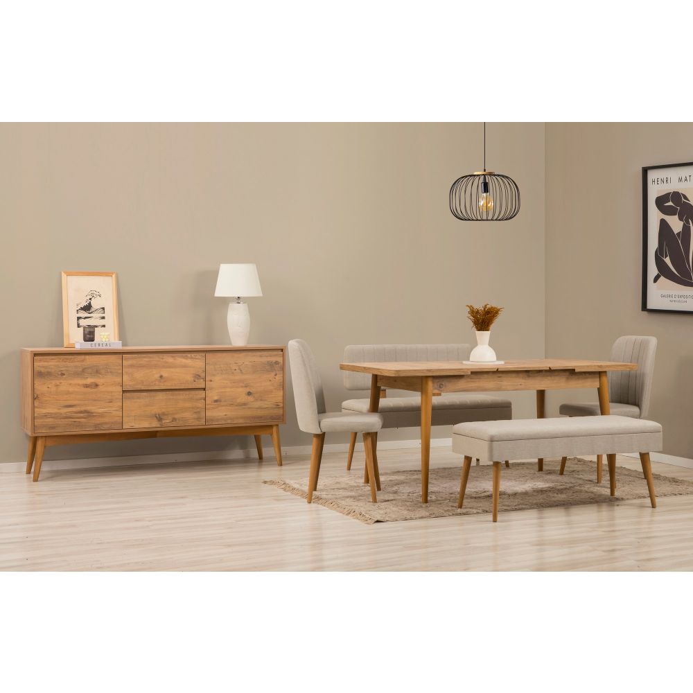 Vina Bench 04 1005 - Set za Trpezariju od Atlantik Borovine slika 2