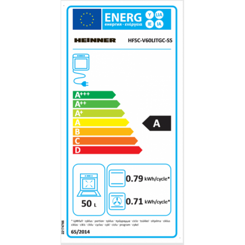 Heinner štednjak HFSC-V60LITGC-SS slika 2