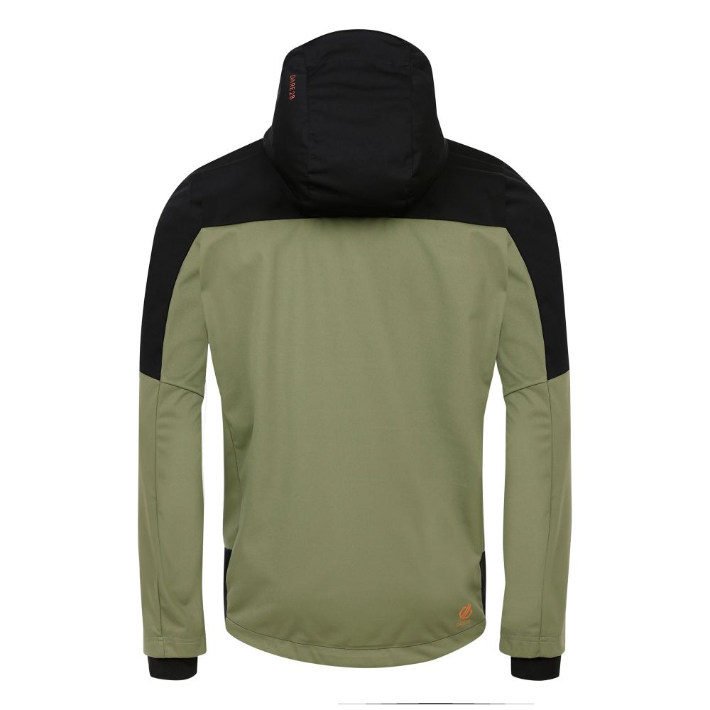 Dare2B Muška jakna Mountaineer Softshell, Olivine Green/Black slika 3