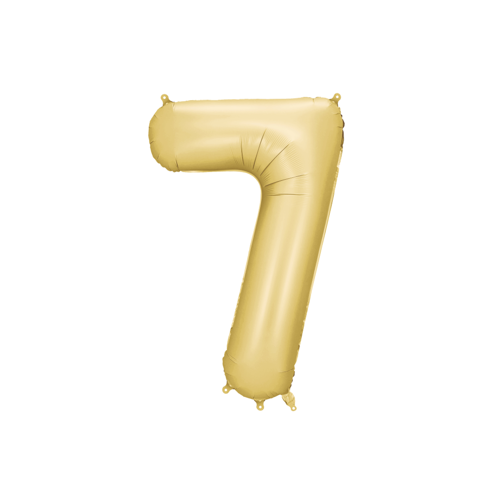 FB1S-7-019 Folijski balon Matt Zlatni 86 cm slika 1