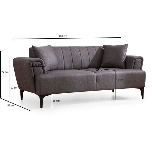 Hamlet - Dark Grey Dark Grey 2-Seat Sofa slika 6