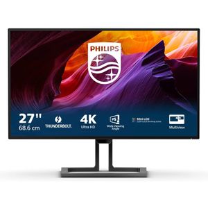 Monitor Philips 27" 27B1U7903, 4K UHD, IPS, 4ms, HDMI, DP, TB4, LAN