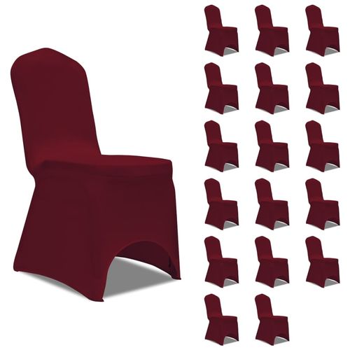 Navlake za stolice rastezljive bordo 18 kom slika 7