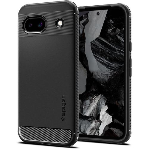 Spigen – Rugged Armor maska za Google Pixel 8a – crna slika 1