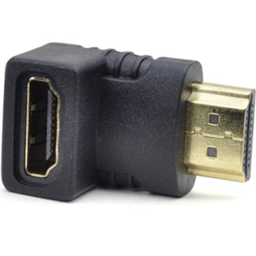 FAST ASIA Adapter HDMI (M) - HDMI (F) crni ugaoni slika 1