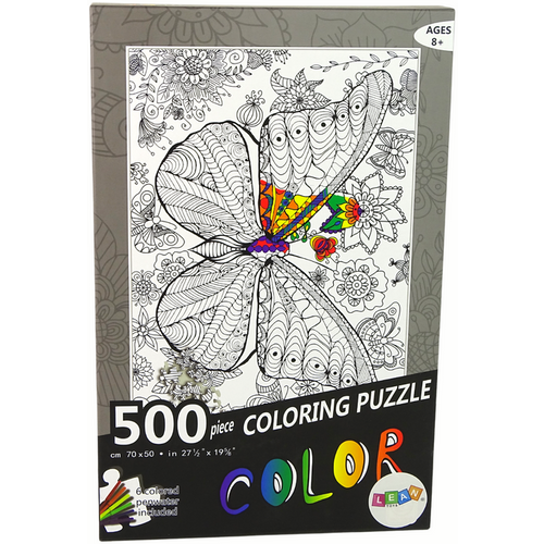 Puzzle za bojanje 500kom. leptir slika 3