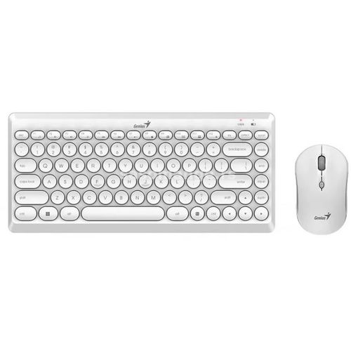 Genius LuxeMate Q8000 YU 2u1 bežični komplet tastatura+miš beli slika 2