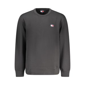 TOMMY HILFIGER MEN'S BLACK ZIP-UP SWEATSHIRT