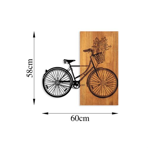 Wallity Ukrasni drveni zidni dodatak, Historical Floral Bike - M - 377 slika 6