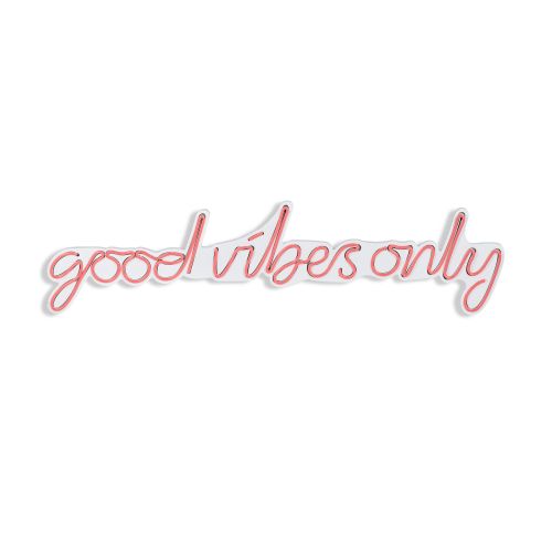 Wallity Zidna dekoracije svijetleća VIBES roza, Good Vibes Only - Pink slika 16