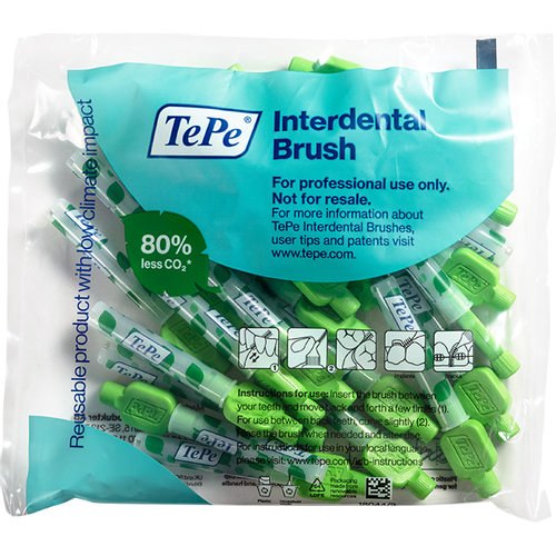 TePe Original Interdentalne četkice Zelene vel. 5 / 0,8 mm - multi-pack vrećica 25 kom slika 1