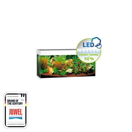 JUWEL Rio 180 LED Akvarij Bijeli , 101 x 41 x 50 cm, 180 litara slika 2