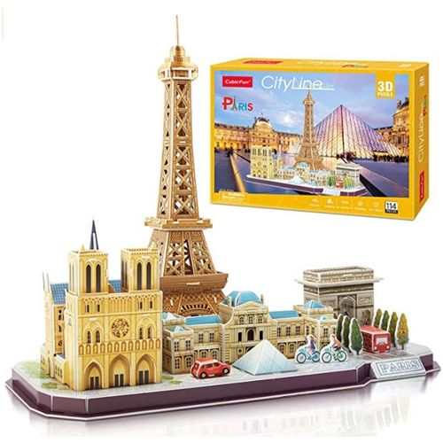 Cubicfun 3D puzle City Line Pariz slika 1