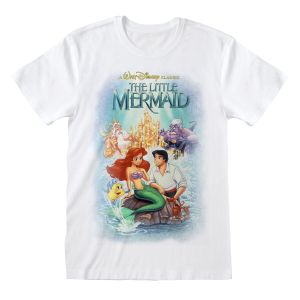 Majica Kratkih Rukava The Little Mermaid Classic Poster Bijela Uniseks XL