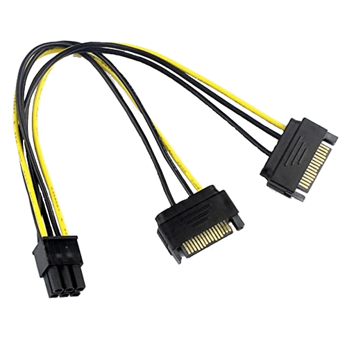 Naponski adapter za PCI-E VGA (6-pin) -2x Sata slika 1