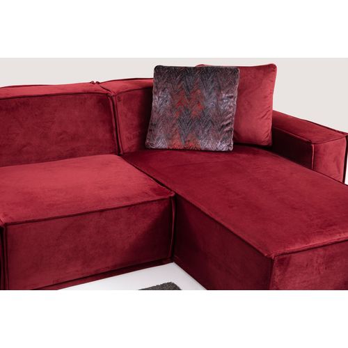 Atelier Del Sofa Kutna garnitura LEGO, tamno crvena, Lego Corner 9 ( L1-O1-Chl) slika 6